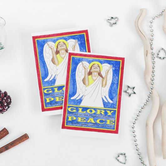 Angel Ruhm zu Gott Inspiration Postkarte