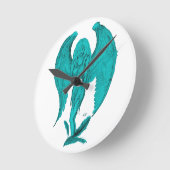 Angel Runde Wanduhr (Winkel)