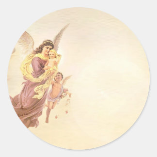 Angel Runder Aufkleber