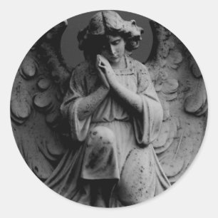 Angel Runder Aufkleber