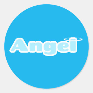 Angel Runder Aufkleber