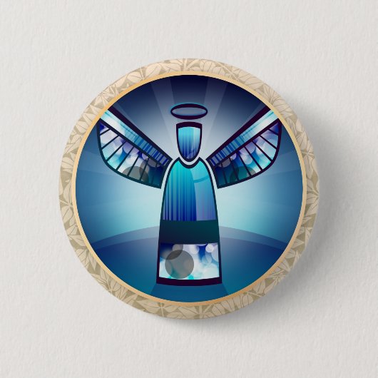 Angel: Schaltfläche "Blauer Engel-Pinback" Button (Vorderseite)