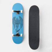 Angel - Schwarz und Blau Skateboard (Vorderseite)