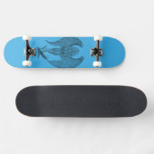 Angel - Schwarz und Blau Skateboard (Horizontal)