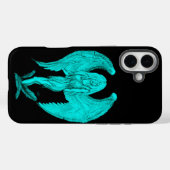 Angel , Schwarz und Grün Case-Mate iPhone Hülle (Rückseite (Horizontal))