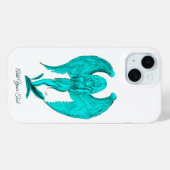 Angel , Schwarz und Grün Case-Mate iPhone Hülle (Rückseite (Horizontal))