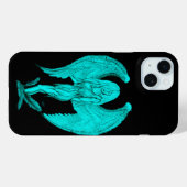 Angel , Schwarz und Grün Case-Mate iPhone Hülle (Rückseite (Horizontal))