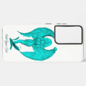 Angel , Schwarz und Grün Samsung Galaxy Hülle (Rückseite (Horizontal))
