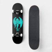 Angel , Schwarz und Grün Skateboard (Vorderseite)