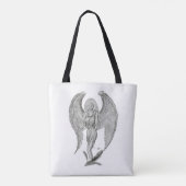 Angel, Schwarz und Weiß Tasche (Rückseite)