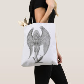 Angel, Schwarz und Weiß Tasche (Von Nahem)