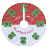 Angel Schwarzes Haar aus Bangladesch mit Fahne Polyester Weihnachtsbaumdecke (Vorderseite)