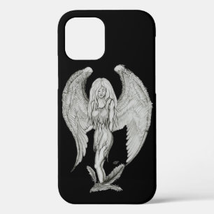 Angel - Schwarzweiß-Design Case-Mate iPhone Hülle