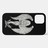 Angel - Schwarzweiß-Design Case-Mate iPhone Hülle (Rückseite (Horizontal))