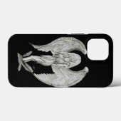 Angel - Schwarzweiß-Design Case-Mate iPhone Hülle (Rückseite (Horizontal))
