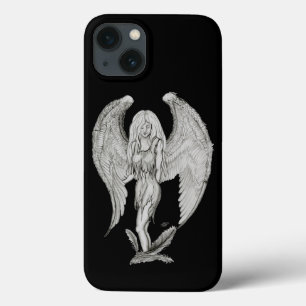 Angel - Schwarzweiß-Design Case-Mate iPhone Hülle