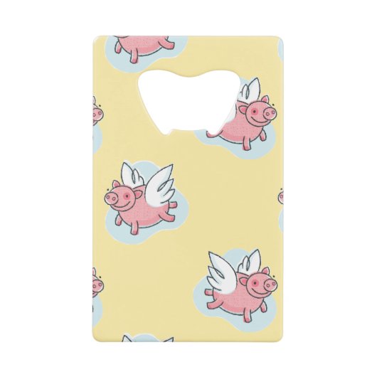 Angel Schweine für chinesisches Neujahr 2019 Flasc Geldbeutel Flaschenöffner (Vorderseite)