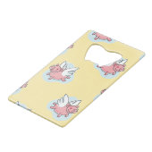 Angel Schweine für chinesisches Neujahr 2019 Flasc Geldbeutel Flaschenöffner (Rückseite Schrägansicht)