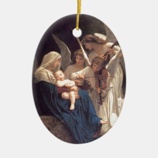 Angel Serenade Keramik Ornament (Vorne)