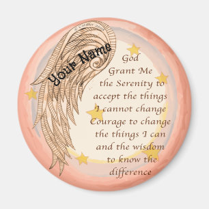 Angel Serenity Prayer Magnet