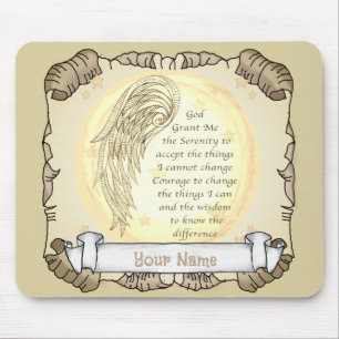 Angel Serenity Prayer Mousepad