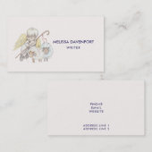 Angel Shepherd mit Lämmern Pastoral Visitenkarte (Vorne/Hinten)