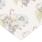 Angel Shepherd mit pastoralem Muster der Lämmer Tischdecke (Schrägansicht)