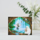 Angel Shower Postkarte (Stehend Vorderseite)