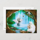 Angel Shower Postkarte (Vorne/Hinten)