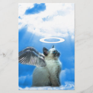 Angel Siamese Kitten Briefpapier
