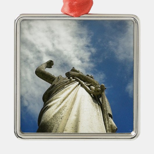 Angel Silbernes Ornament (Vorne)