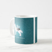 Angel Silver Siberian Husky Dog Pet Memorial Kaffeetasse (Vorderseite Links)