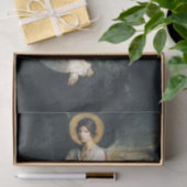 Angel sitzend auf einem Felsen von Abbott Thayer Seidenpapier (Geschenk)