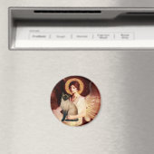 Angel sitzend - Siegel Point Siam Katze Magnet (In Situ (Geschirrspüler))