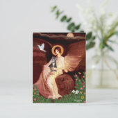 Angel sitzend - Tabby Tiger cat 31 Postkarte (Stehend Vorderseite)