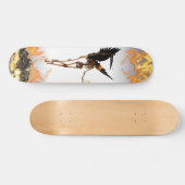 Angel Skeleton Demon Wings Flames Skateboard (Horizontal)