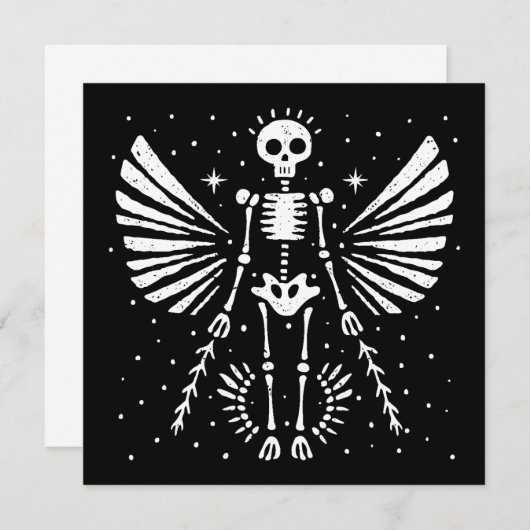Angel skeleton Gothic Christmas (Vorne/Hinten)