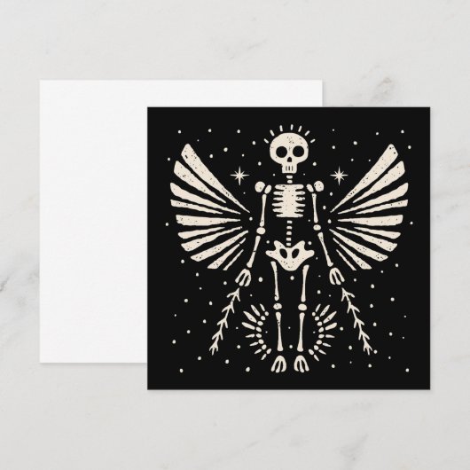 Angel skeleton Gothic Christmas (Vorne/Hinten)