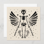 Angel skeleton Gothic Christmas (Vorne/Hinten)