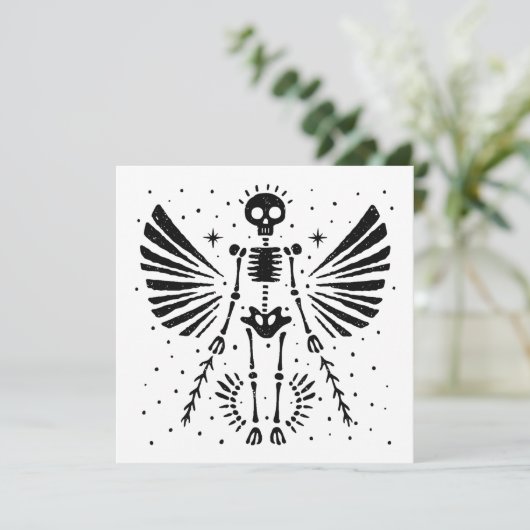 Angel skeleton Gothic Christmas (Stehend Vorderseite)