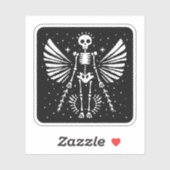 Angel skeleton Gothic Christmas Aufkleber (Blatt)