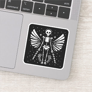 Angel skeleton Gothic Christmas Aufkleber