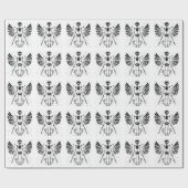 Angel skeleton Gothic Christmas Geschenkpapier (Flach)