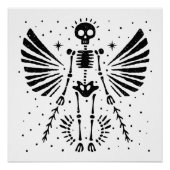 Angel skeleton Gothic Christmas Poster (Vorderseite)