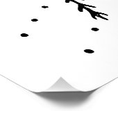 Angel skeleton Gothic Christmas Poster (Ecke)