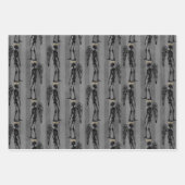 Angel Skeletts Weihnachtswrapping Paper Geschenkpapier Set (Vorderseite 3)