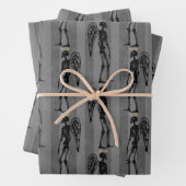 Angel Skeletts Weihnachtswrapping Paper Geschenkpapier Set (Beispiel)