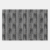 Angel Skeletts Weihnachtswrapping Paper Geschenkpapier Set (Vorderseite)