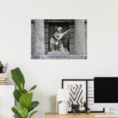 Angel-Skulptur beten Poster (Heimbüro)