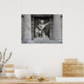 Angel-Skulptur beten Poster (Küche)